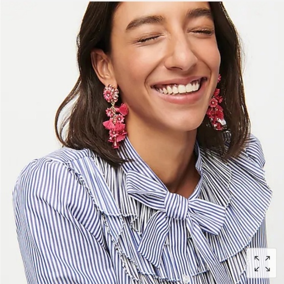 J. Crew Bloom statement earrings - Picture 1 of 6